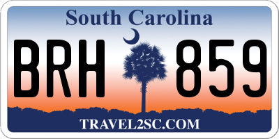SC license plate BRH859