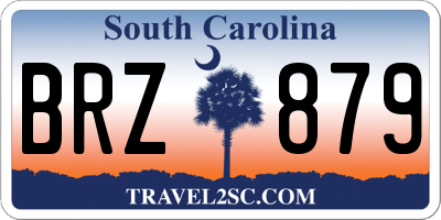 SC license plate BRZ879