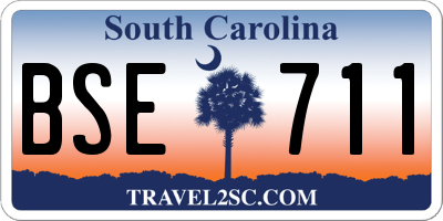 SC license plate BSE711