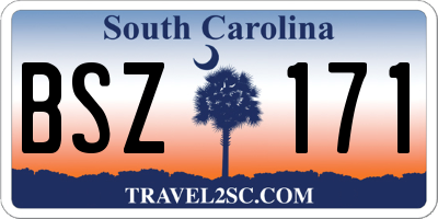 SC license plate BSZ171