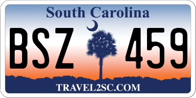 SC license plate BSZ459