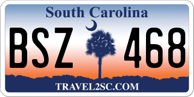 SC license plate BSZ468