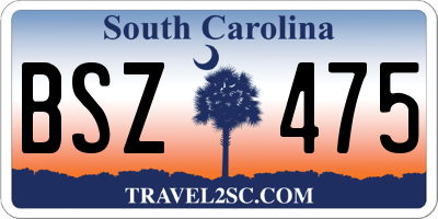 SC license plate BSZ475