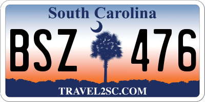 SC license plate BSZ476