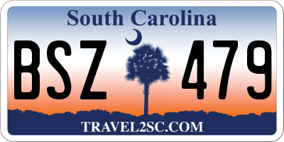 SC license plate BSZ479