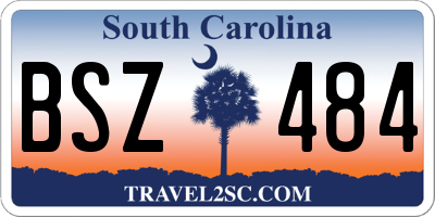 SC license plate BSZ484
