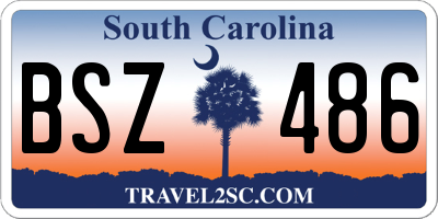 SC license plate BSZ486