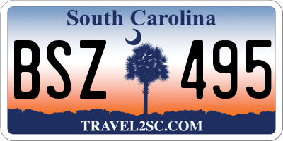 SC license plate BSZ495