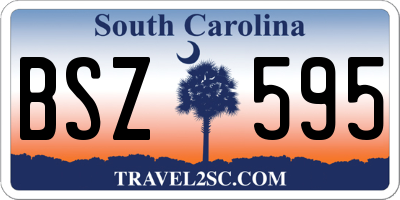 SC license plate BSZ595