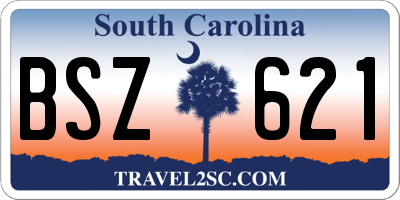 SC license plate BSZ621