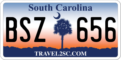 SC license plate BSZ656