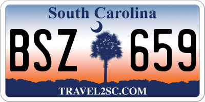 SC license plate BSZ659