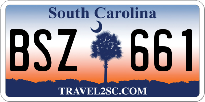 SC license plate BSZ661