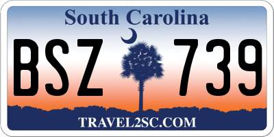 SC license plate BSZ739