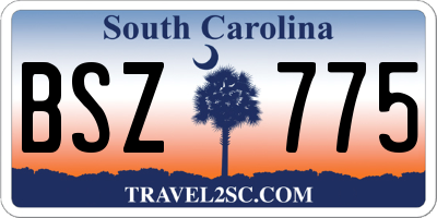 SC license plate BSZ775