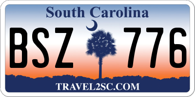 SC license plate BSZ776