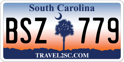 SC license plate BSZ779