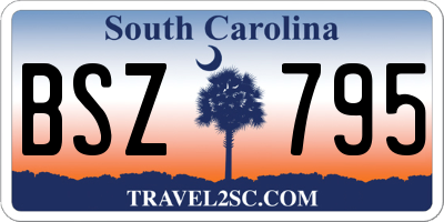 SC license plate BSZ795