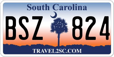 SC license plate BSZ824