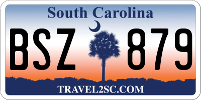 SC license plate BSZ879