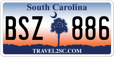 SC license plate BSZ886