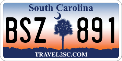 SC license plate BSZ891