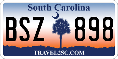 SC license plate BSZ898