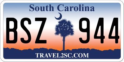 SC license plate BSZ944