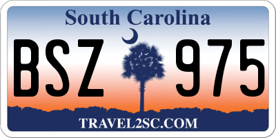 SC license plate BSZ975
