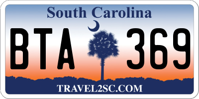 SC license plate BTA369