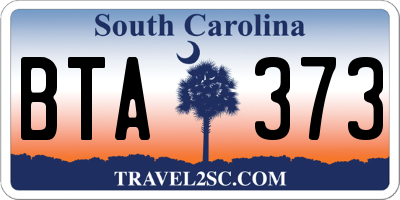 SC license plate BTA373