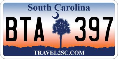 SC license plate BTA397