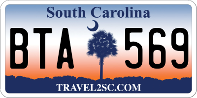 SC license plate BTA569