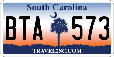 SC license plate BTA573