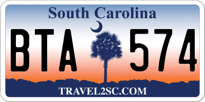 SC license plate BTA574
