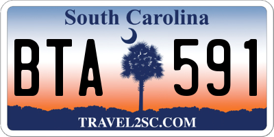 SC license plate BTA591