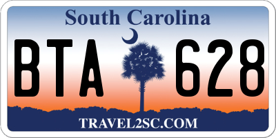 SC license plate BTA628