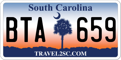 SC license plate BTA659