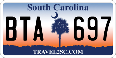 SC license plate BTA697