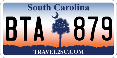 SC license plate BTA879