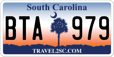 SC license plate BTA979