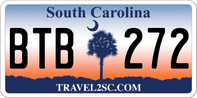 SC license plate BTB272