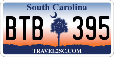 SC license plate BTB395