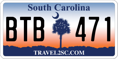 SC license plate BTB471
