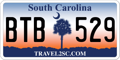 SC license plate BTB529