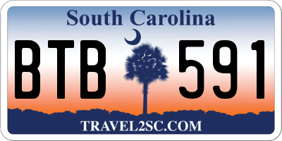 SC license plate BTB591