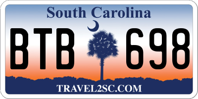 SC license plate BTB698