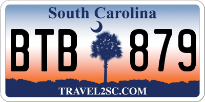 SC license plate BTB879