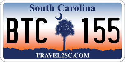 SC license plate BTC155