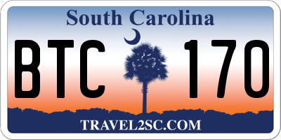 SC license plate BTC170